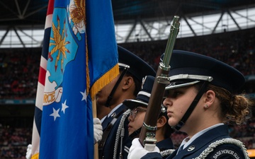 501st CSW Honor Guard perform at NFL London game