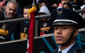 501st CSW Honor Guard perform at NFL London game