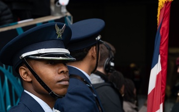 501st CSW Honor Guard perform at NFL London game