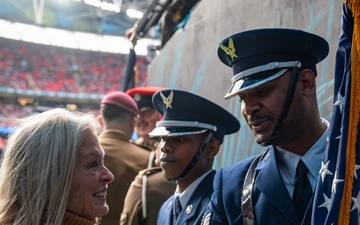 501st CSW Honor Guard perform at NFL London game