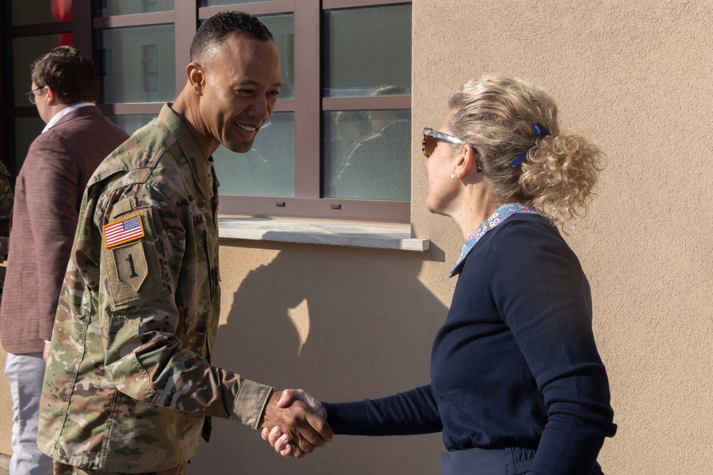 U.S. House of Representatives staff delegation meet with Maj. Gen. Andrew C. Gainey
