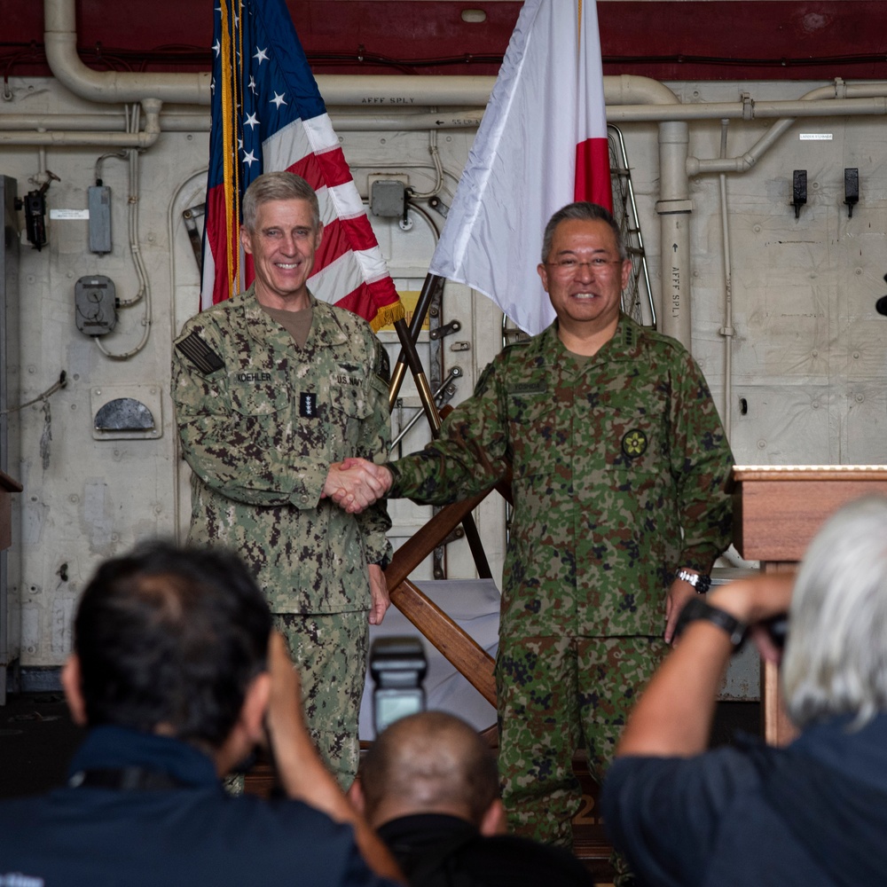 Commander, U.S. Pacific Fleet and Chief of Staff, Joint Staff, Japan Self Defense Forces Attend Keen Sword 25 Press Conference