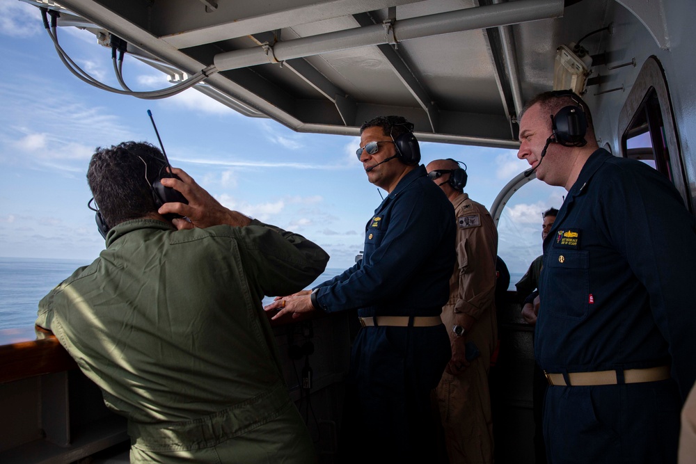 Abraham Lincoln Carrier Strike Group visits Italian carrier Cavour