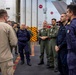 Members from the Italian military visit USS Abraham Lincoln