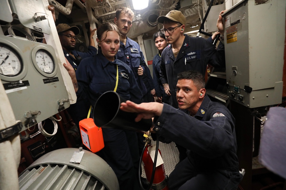 USS Dewey (DDG 105) Conducts Engineering Drills While Operating in the Bay of Bengal