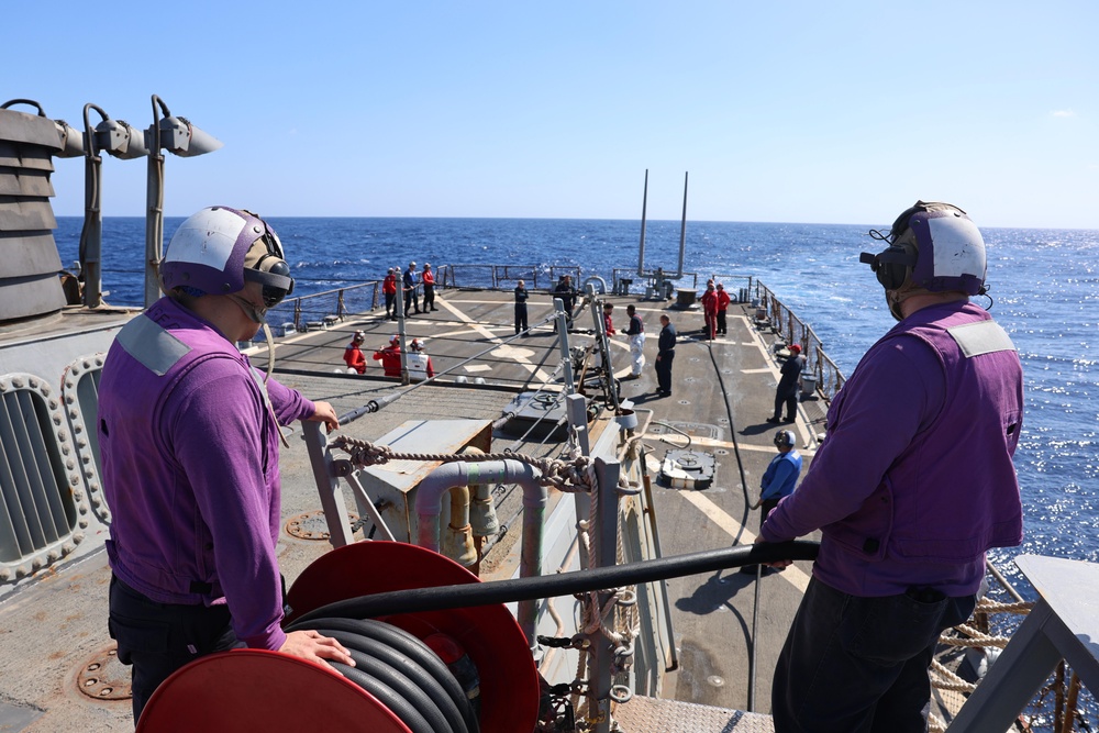 USS Arleigh Burke Aircraft Firefighting Drill