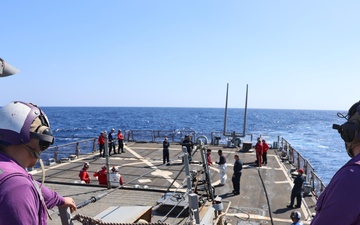 USS Arleigh Burke Aircraft Firefighting Drill