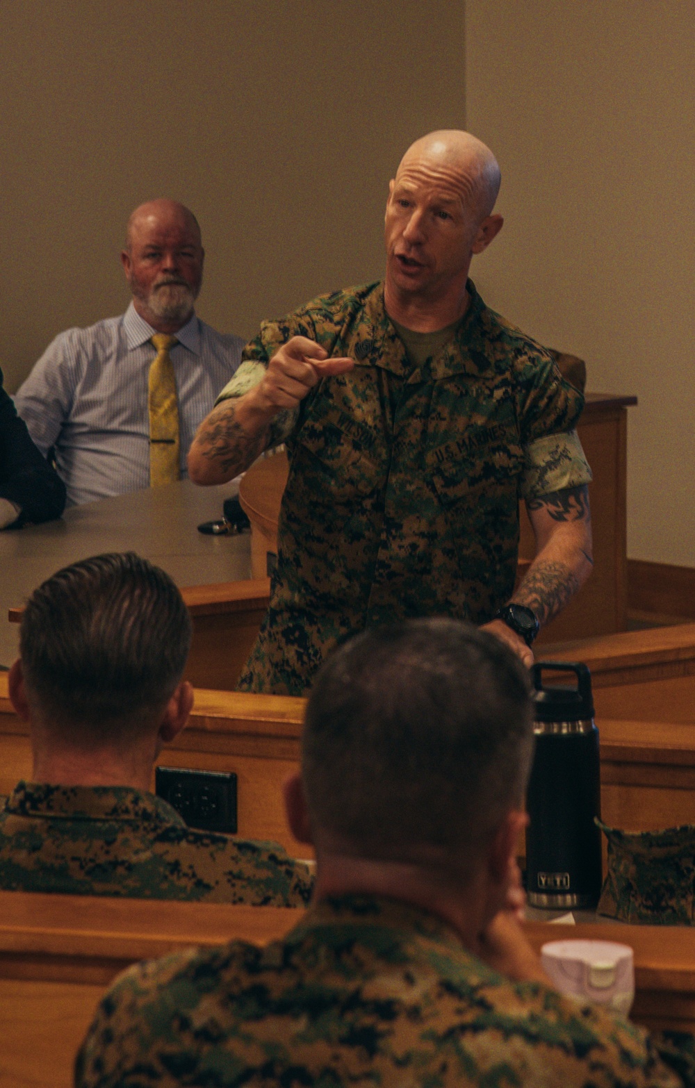 Sgt. Maj. Wilson Speaks at II MEF Staff Academy