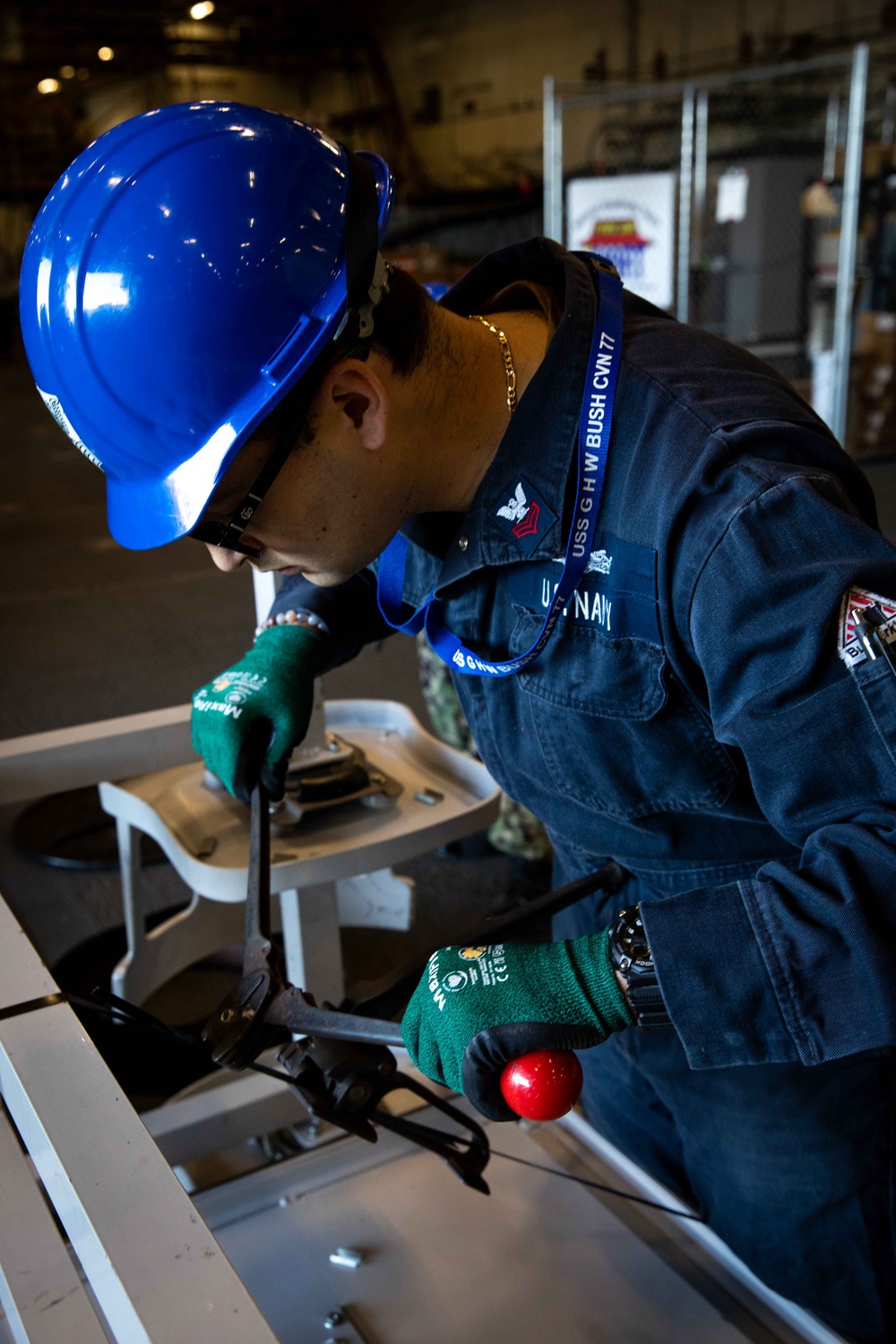 USS George H.W. Bush Sailors Participate in Daily Operations