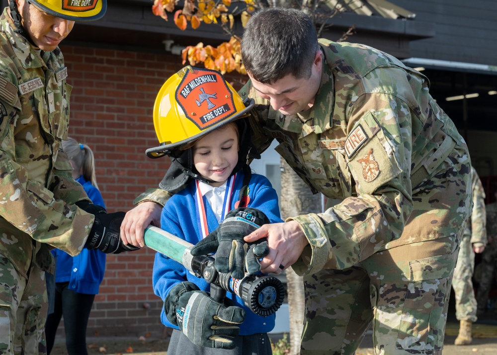 RAF Mildenhall hosts coloring and writing competition