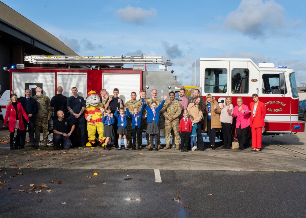 RAF Mildenhall hosts coloring and writing competition