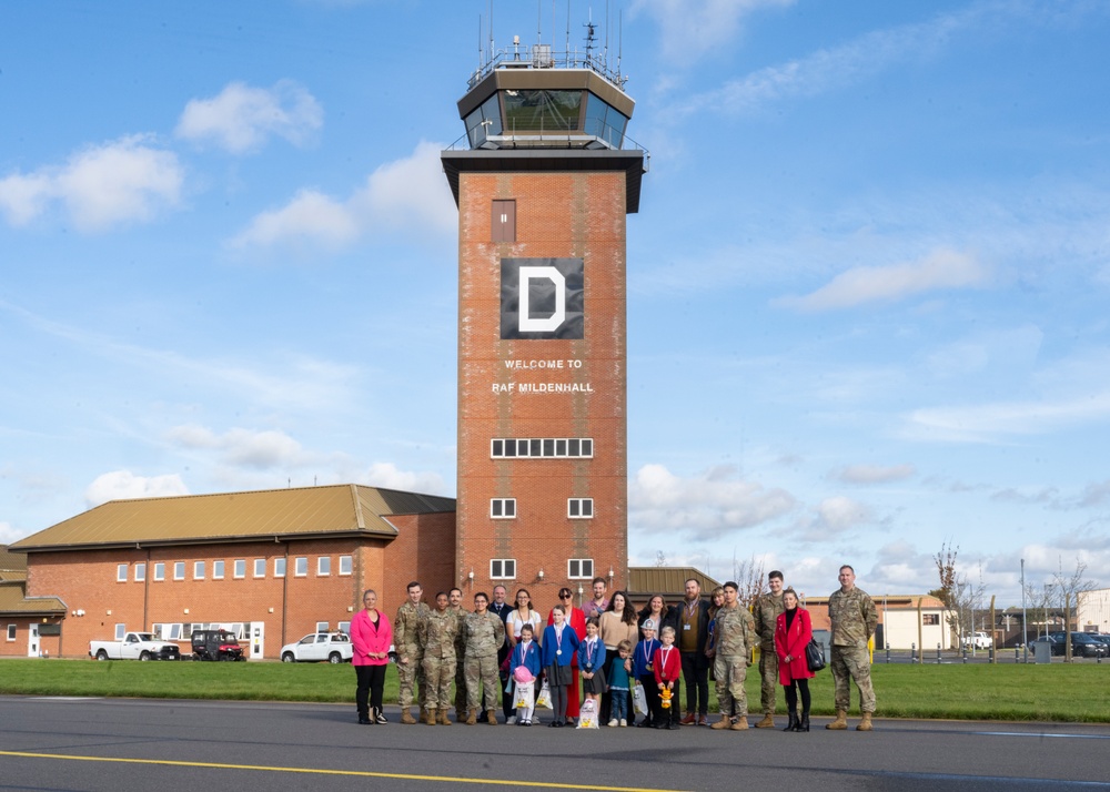 RAF Mildenhall hosts coloring and writing competition