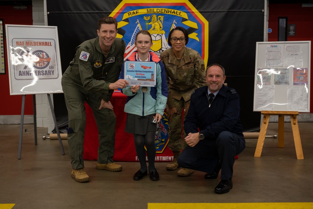 RAF Mildenhall hosts coloring and writing competition