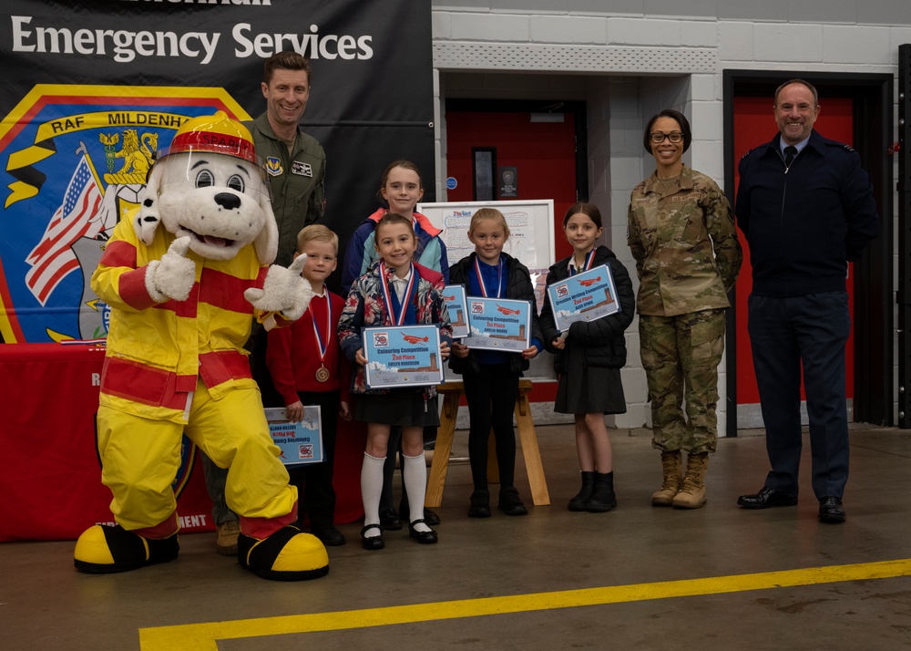 RAF Mildenhall hosts coloring and writing competition