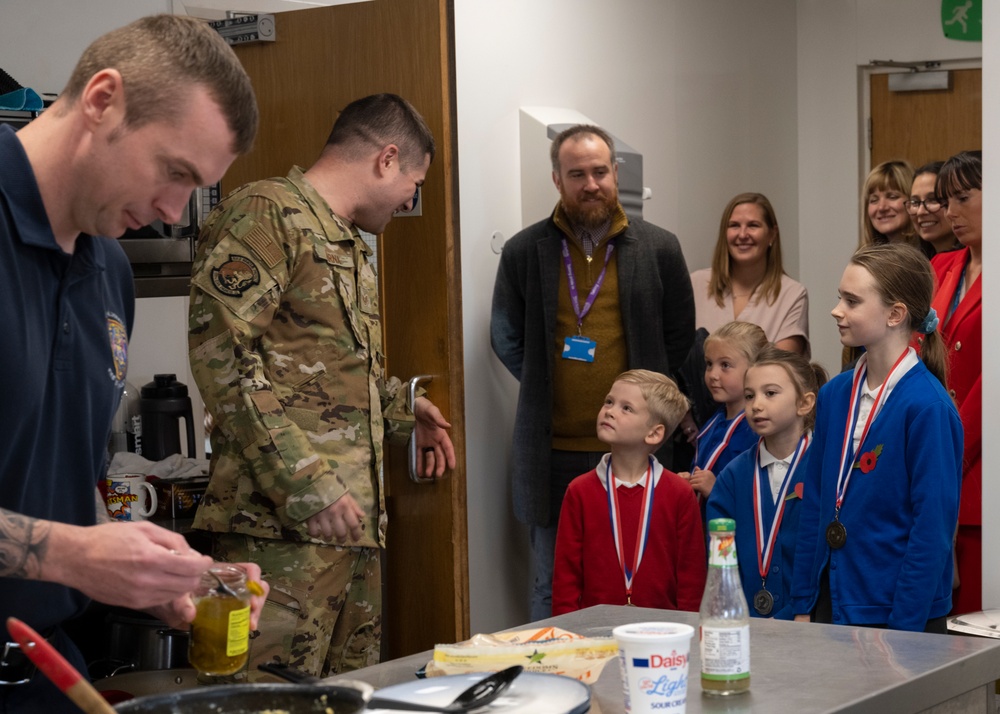 RAF Mildenhall hosts coloring and writing competition