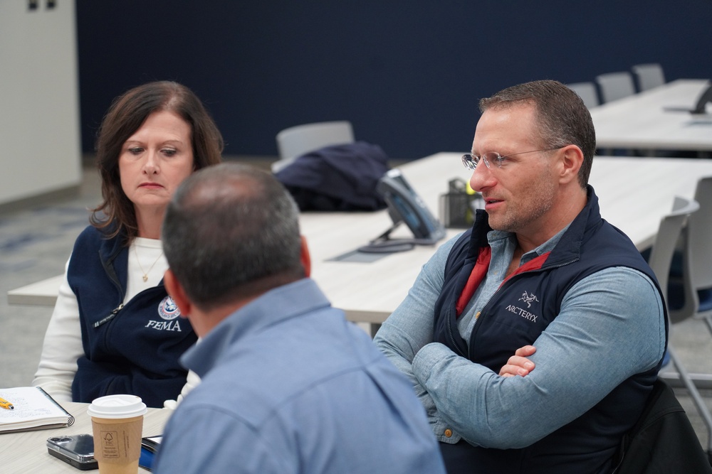 FEMA and SBA Associate Administrators visit Greenville South Carolina's Emergency Operations Center