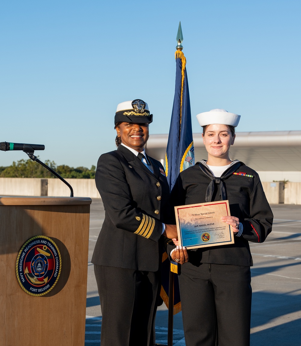 NMRTC Fort Belvoir's 2024 Dress Blue Uniform Inspection