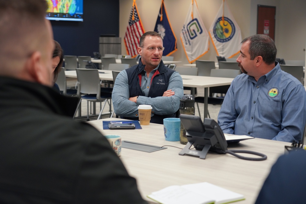 FEMA and SBA Associate Administrators visit Greenville South Carolina's Emergency Operations Center