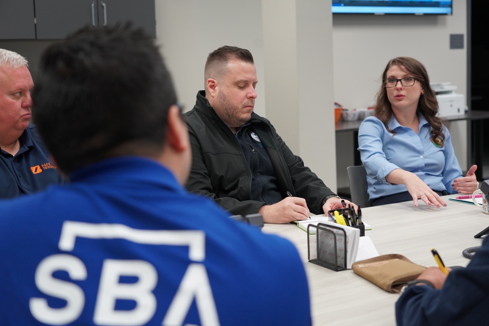 FEMA and SBA Associate Administrators visit Greenville South Carolina's Emergency Operations Center