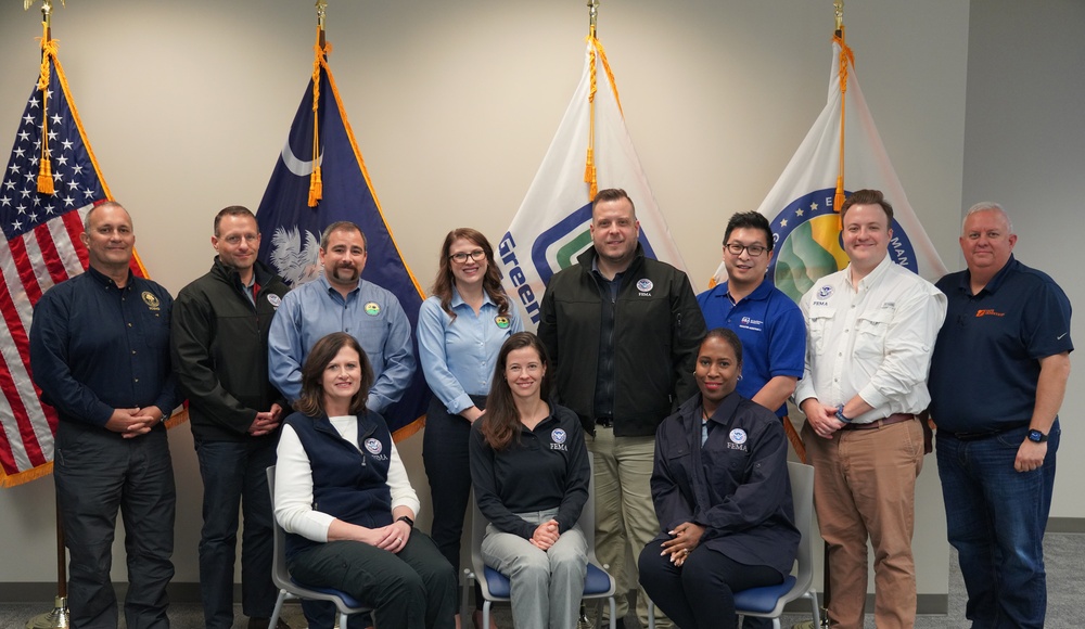 FEMA and SBA Associate Administrators visit Greenville South Carolina's Emergency Operations Center