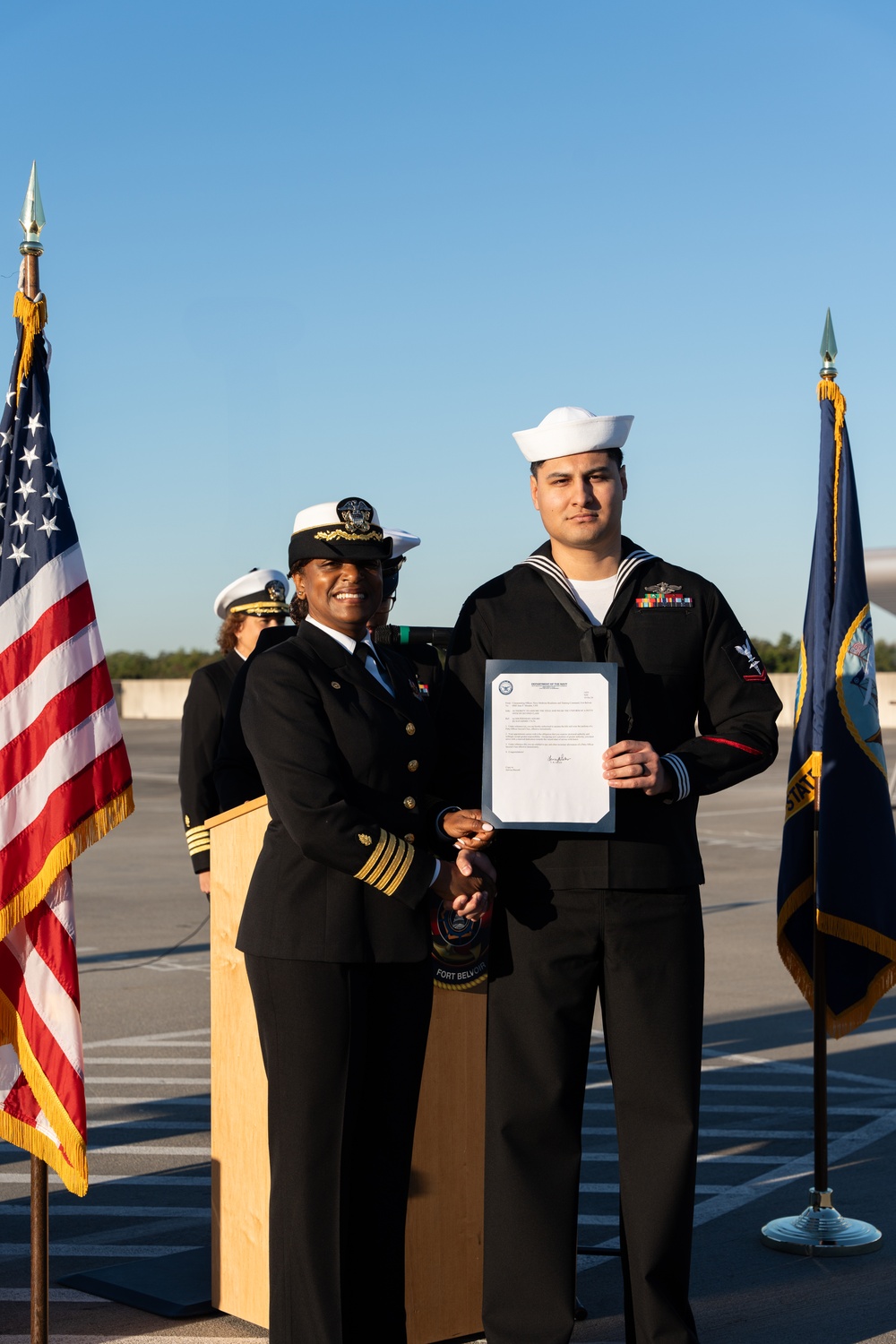 NMRTC Fort Belvoir's 2024 Dress Blue Uniform Inspection