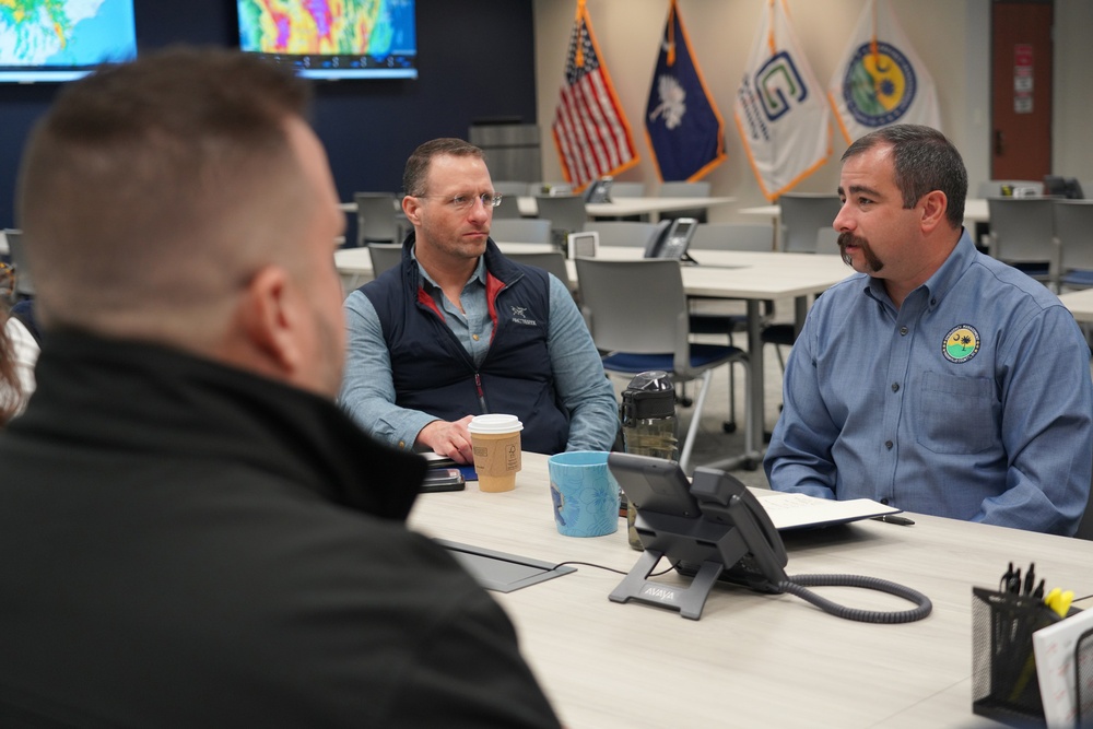 FEMA and SBA Associate Administrators visit Greenville South Carolina's Emergency Operations Center