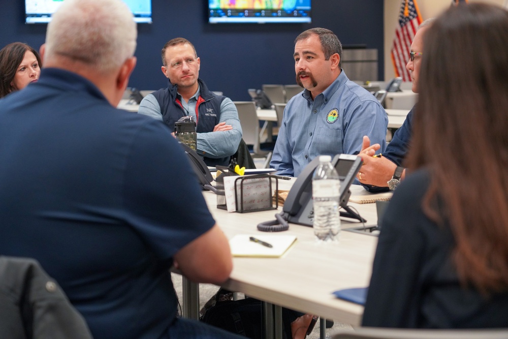 FEMA and SBA Associate Administrators visit Greenville South Carolina's Emergency Operations Center