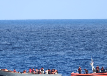 Coast Guard Cutter Bear conducts migrant interdiction operations north of Haiti