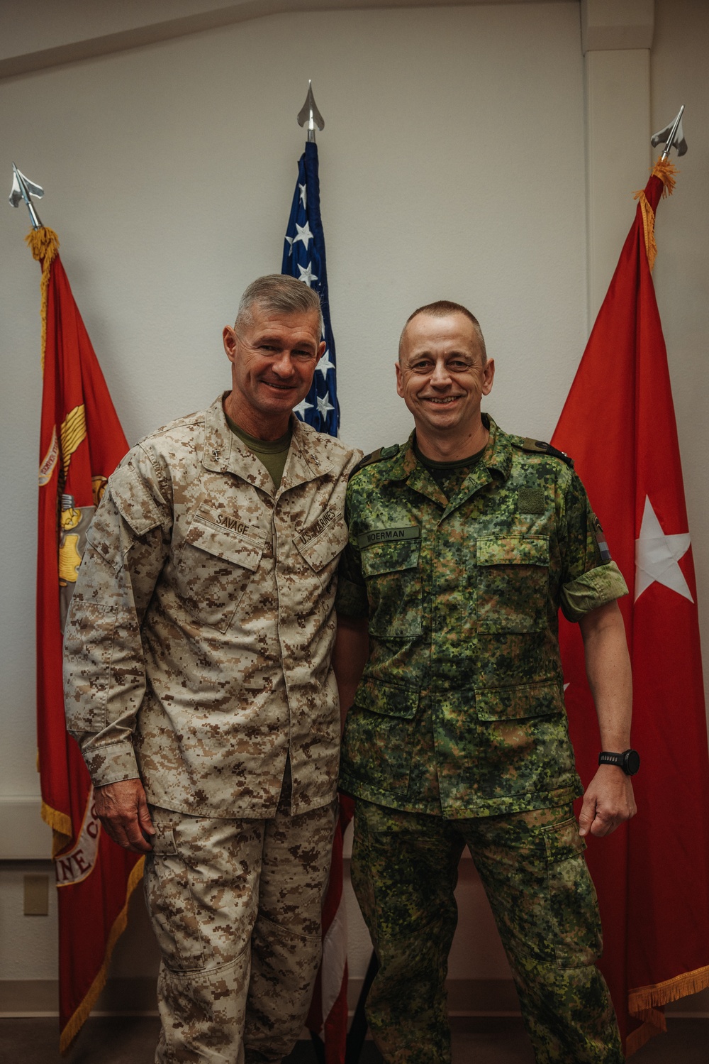 MAGTFTC, MCAGCC Commanding General welcomes Dutch Commandant to The Combat Center