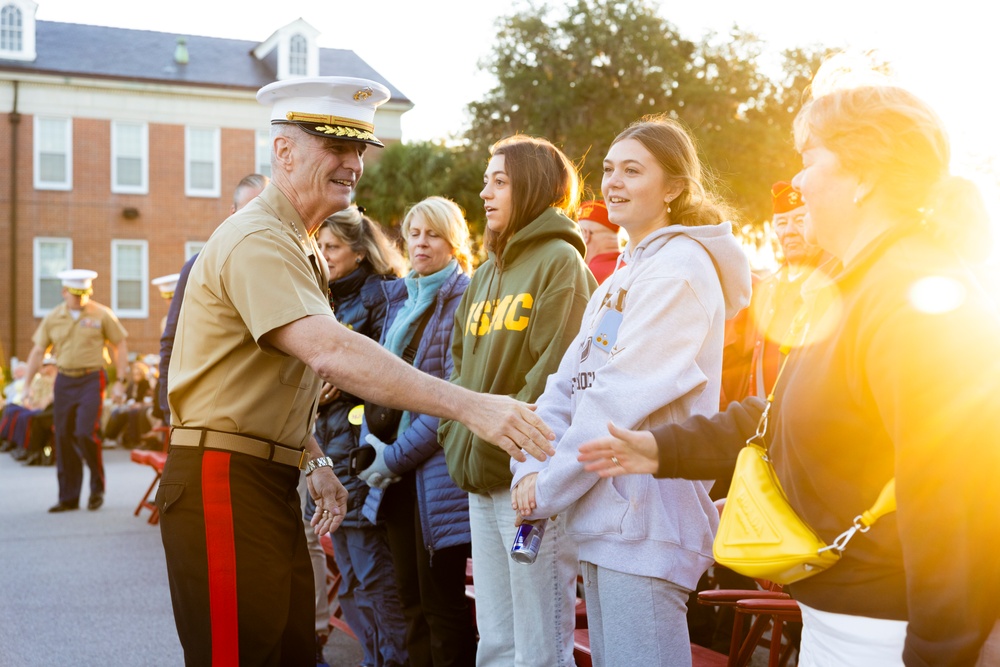 ACMC Official Parade Reviewer for Echo Company Graduation