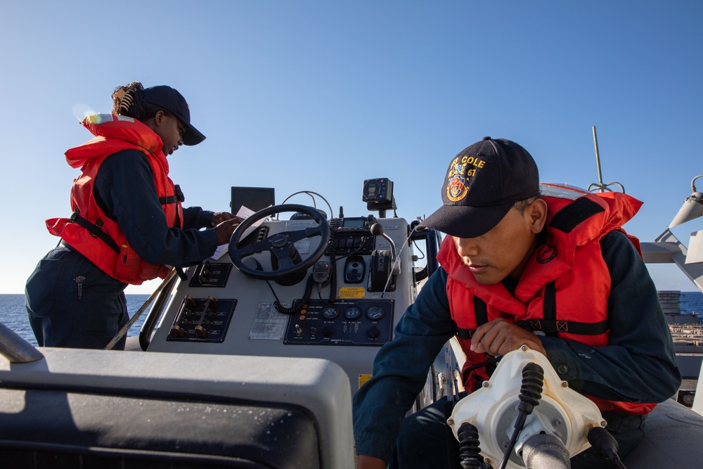Routine Operations aboard the USS Cole