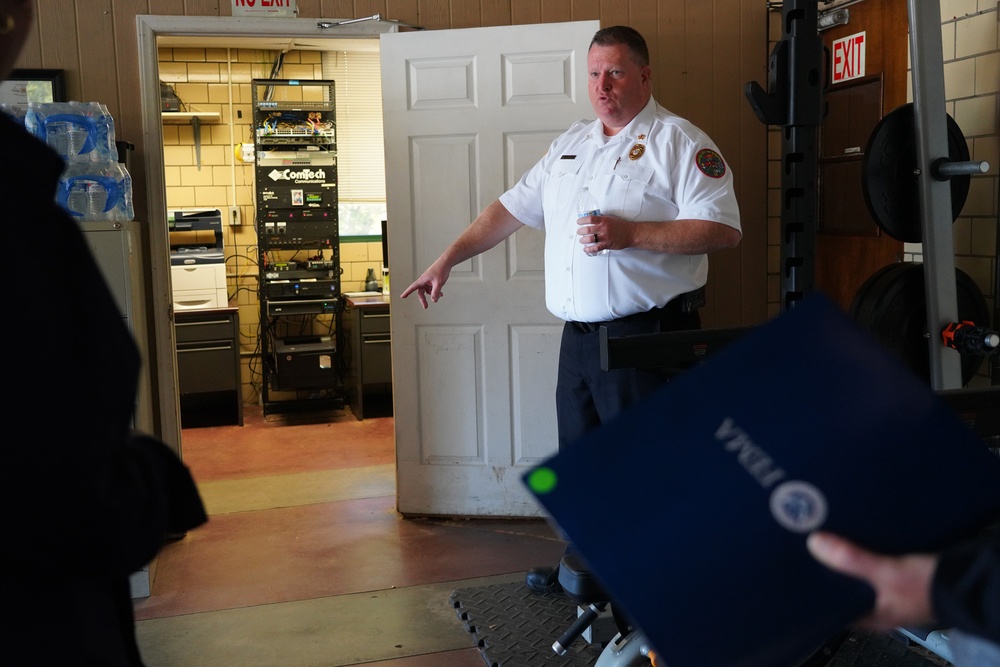 FEMA visits Stone Avenue Fire Station in Greenville, SC.