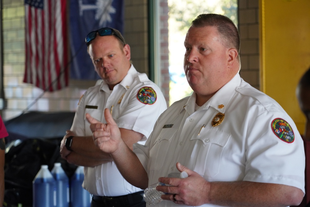 FEMA visits Stone Avenue Fire Station in Greenville, SC.