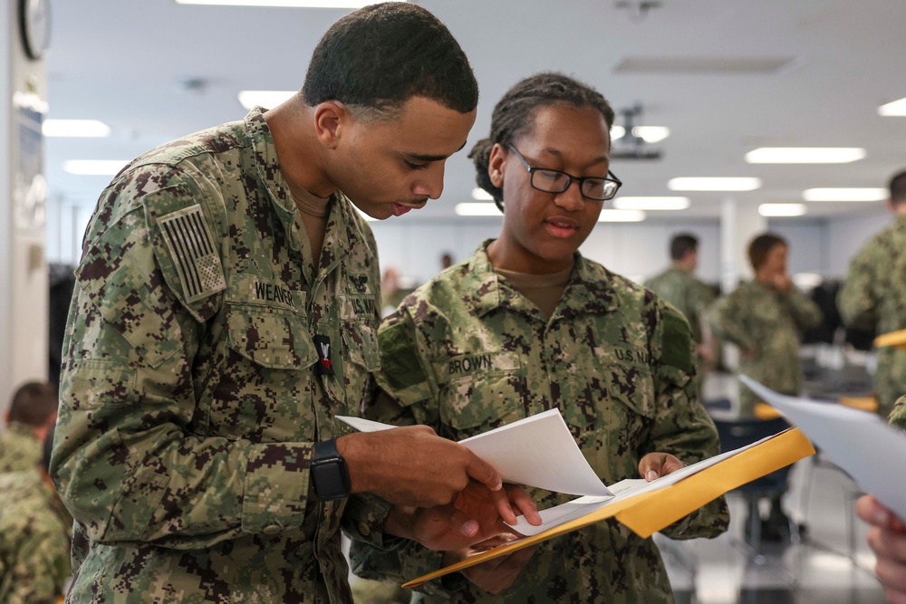 JFK Sailors Visit RTC Great Lakes