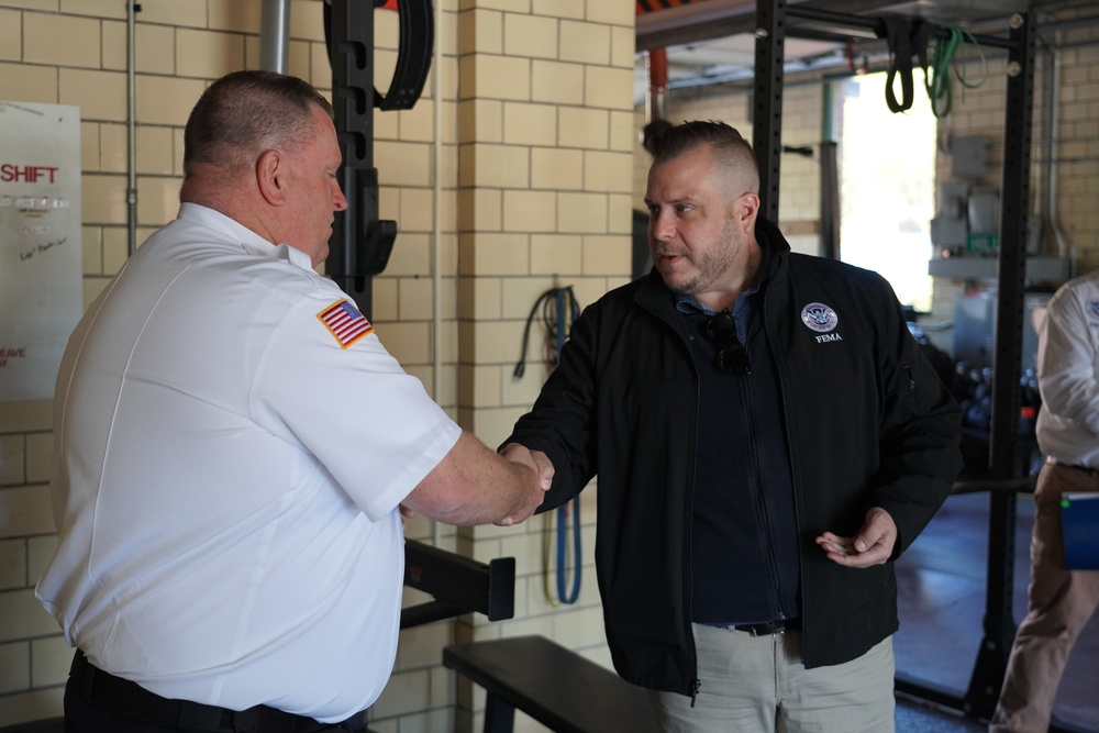 FEMA visits Stone Avenue Fire Station in Greenville, SC.