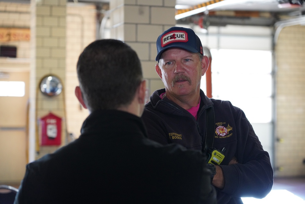 FEMA visits Stone Avenue Fire Station in Greenville, SC.