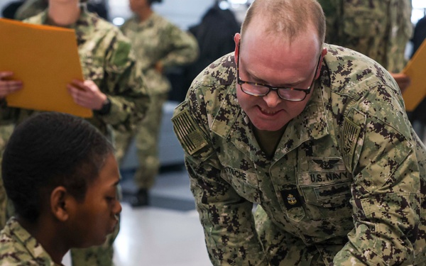JFK Sailors Visit RTC Great Lakes