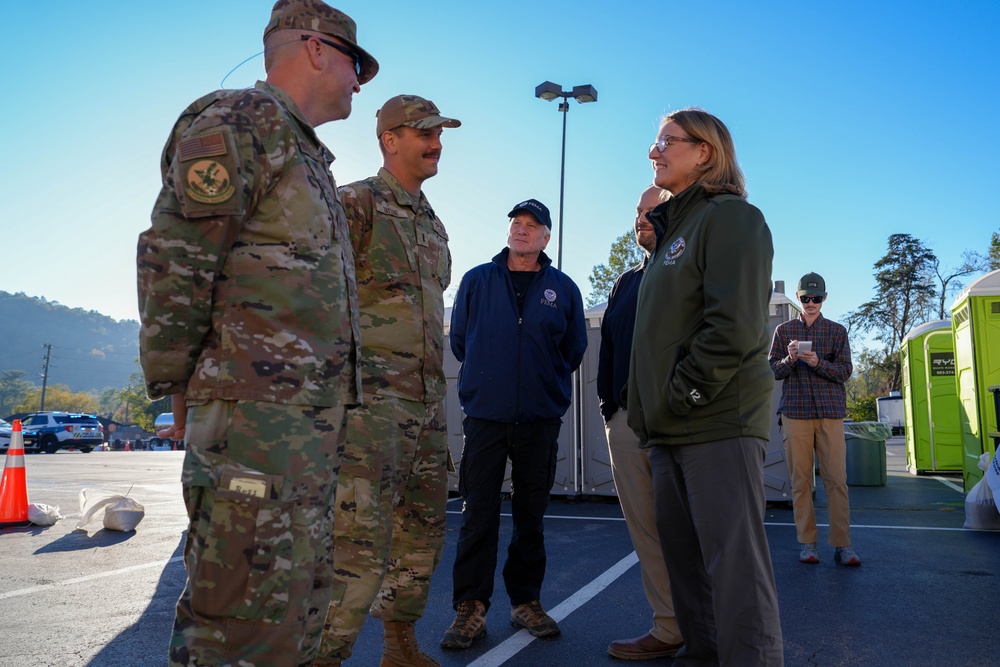 FEMA Administrator visits a Community Care Station in Asheville, NC