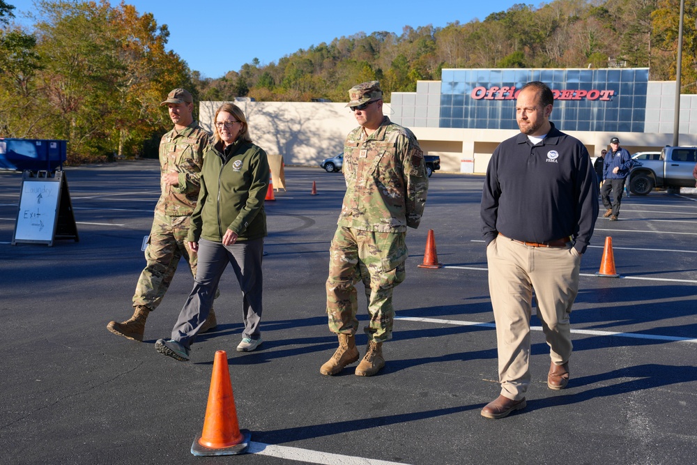 FEMA Administrator visits a Community Care Station in Asheville, NC