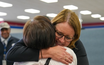 FEMA Administrator Meets with Staff and Survivors at a Disaster Recovery Center