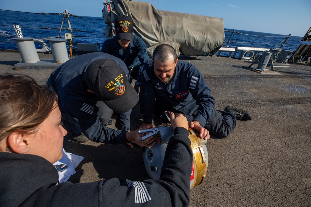Mark 32 Maintenance aboard the USS Cole