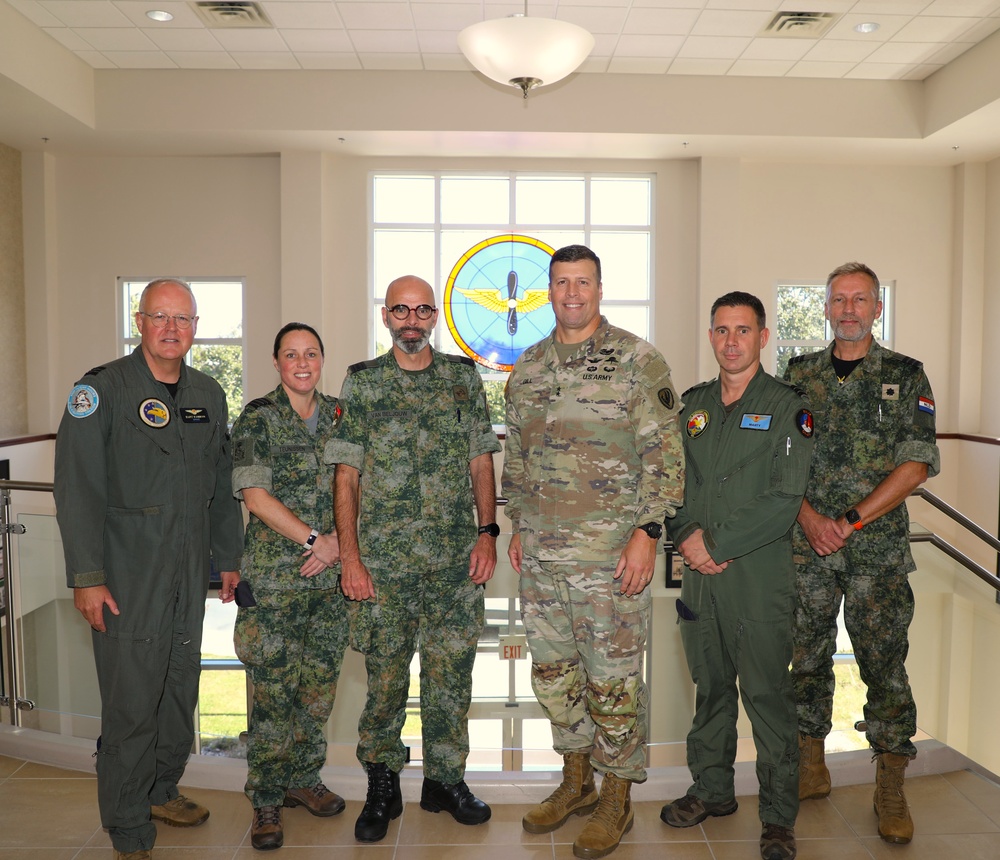 Netherlands Air Force visit to USAACE