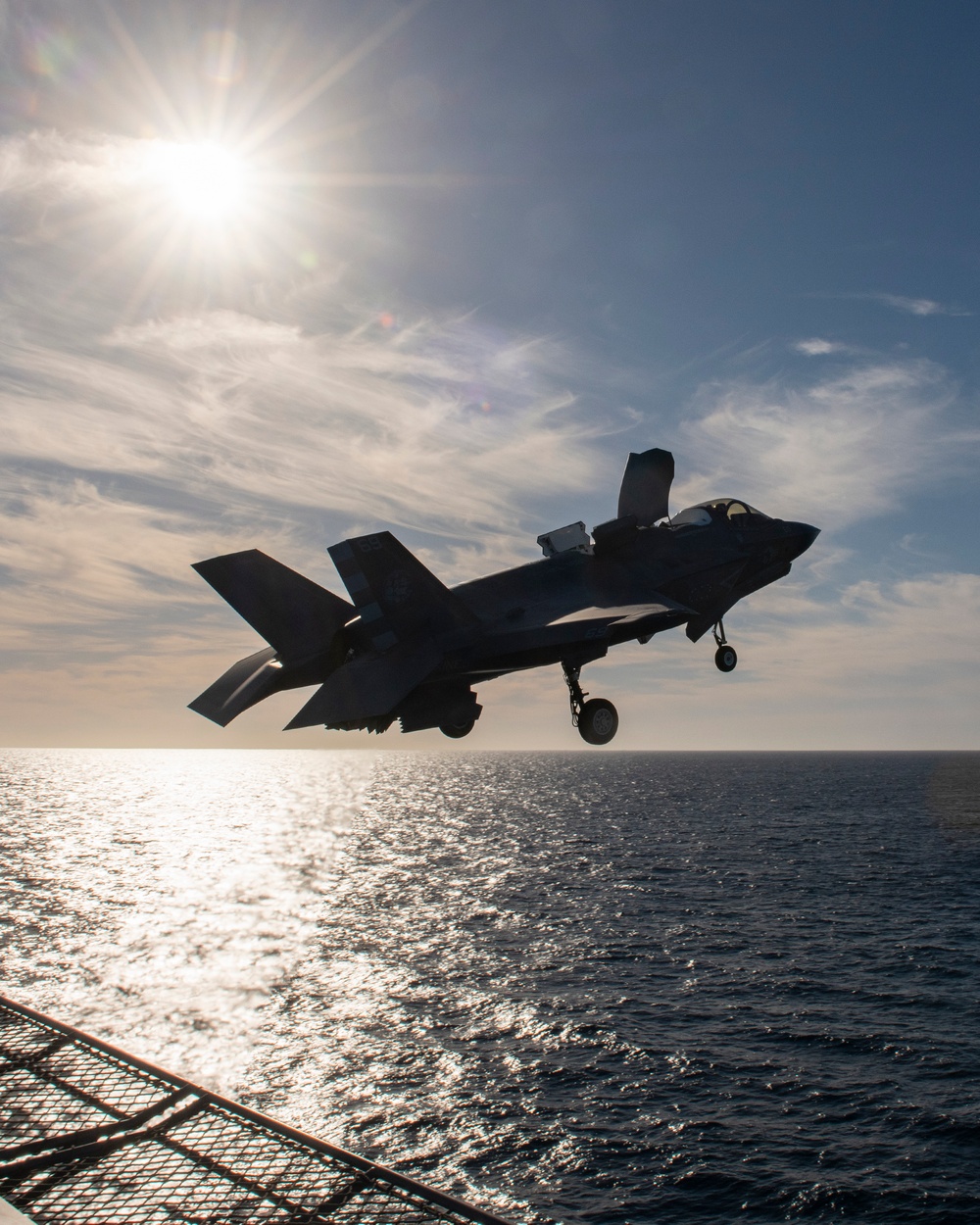 F-35B launches from JS Kaga during sea trials