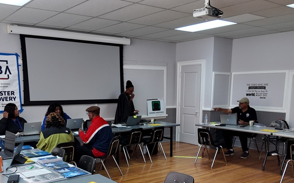 Disaster survivors visit FEMA-State Disaster Recovery Center in Greenwood, SC.