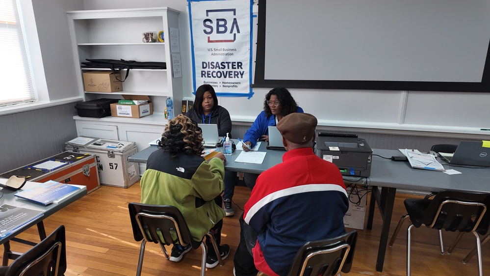 Disaster survivors visit FEMA-State Disaster Recovery Center in Greenwood, SC.