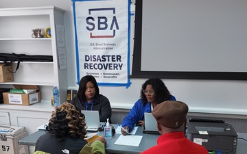 Disaster survivors visit FEMA-State Disaster Recovery Center in Greenwood, SC.