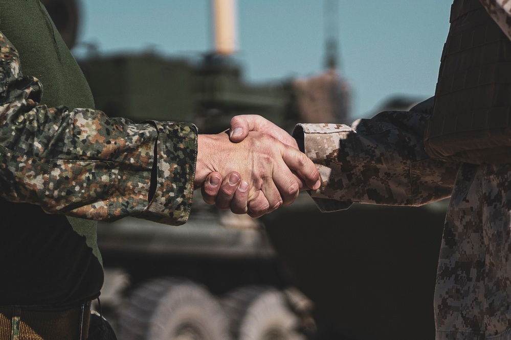 Dutch Marine Commandant Ivo Moerman visits The Combat Center