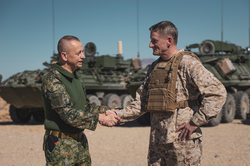 Dutch Marine Commandant Ivo Moerman visits The Combat Center
