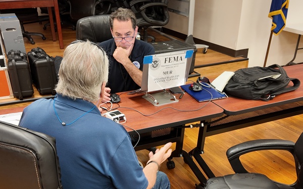 Disaster survivors visit FEMA-State Disaster Recovery Center in Greenwood, SC.