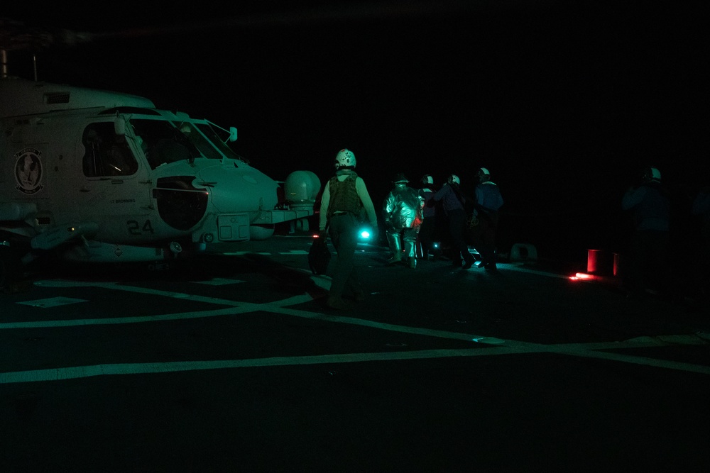 Flight Quarters aboard the USS Cole